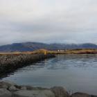 Widok na latarnię w Reykjaviku przy której często łowiliśmy.