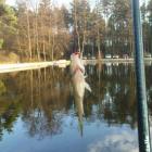 Pierwsza rybka w 2014 r i od razy jazgarz:)