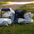Puszek, plastików i innych odpadów masa