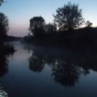 Poranek nad rzeką.