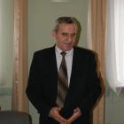 Członek Zarządu Powiatu Zdzisław Trawczyński wita przybyłych