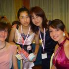 Magdalena Kuza i Natalia Pecyna w czasie bankietu na Mistrzostwach świata`2009.