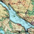 Mapa jeziora Sławskiego