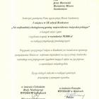 Okolicznościowy dyplom za zajęcie pierwszego miejsca
na najbardziej ekologiczną gminę...