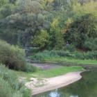 Widok na wyschnięte wejście do pory barek